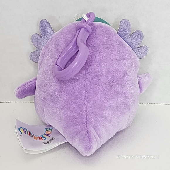 MONICA 🦎Purple Axolotl Clip Original Squishmallow ☆ NWT ☆ - Picture 5 of 7
